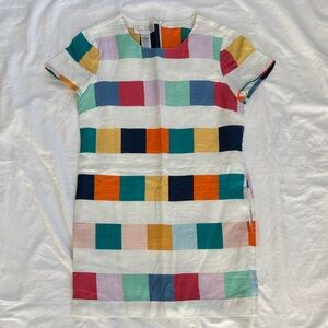 Corey lynn calter Linen Colorblock Dress Sz S Petite